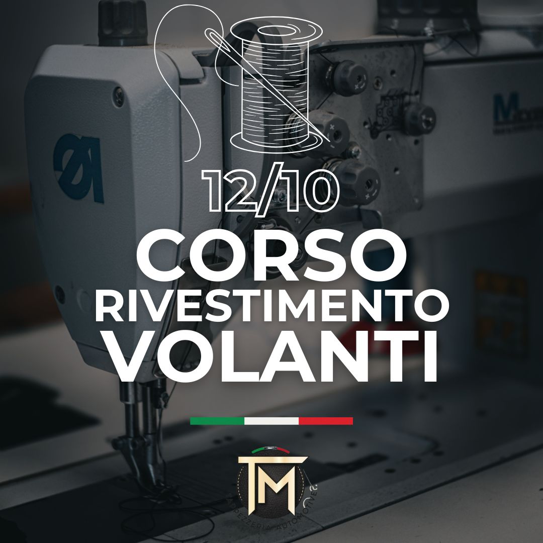 CORSO RIVESTIMENTO VOLANTI AUTO
